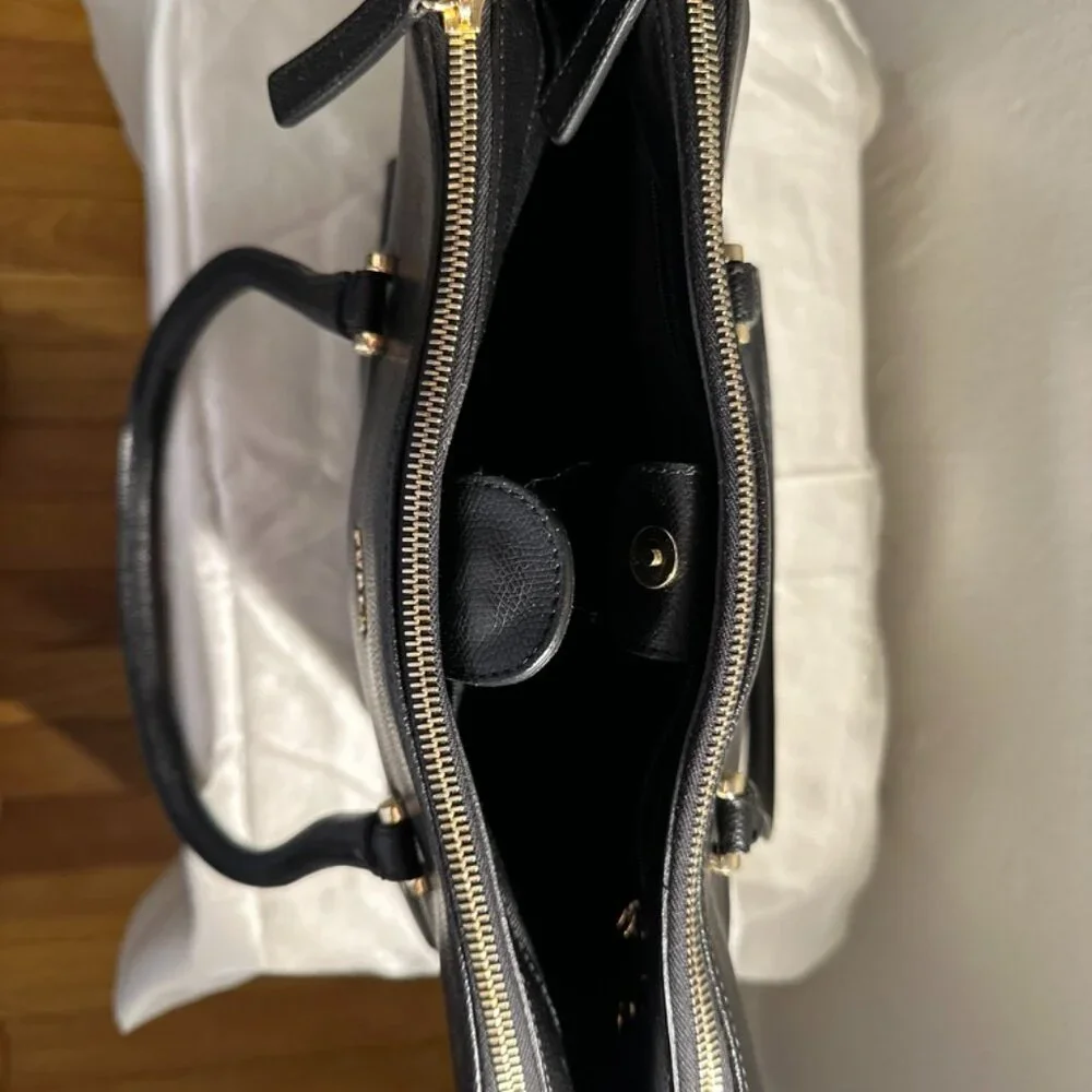 FURLA Black Leather Tote Bag - Picture 4 of 8